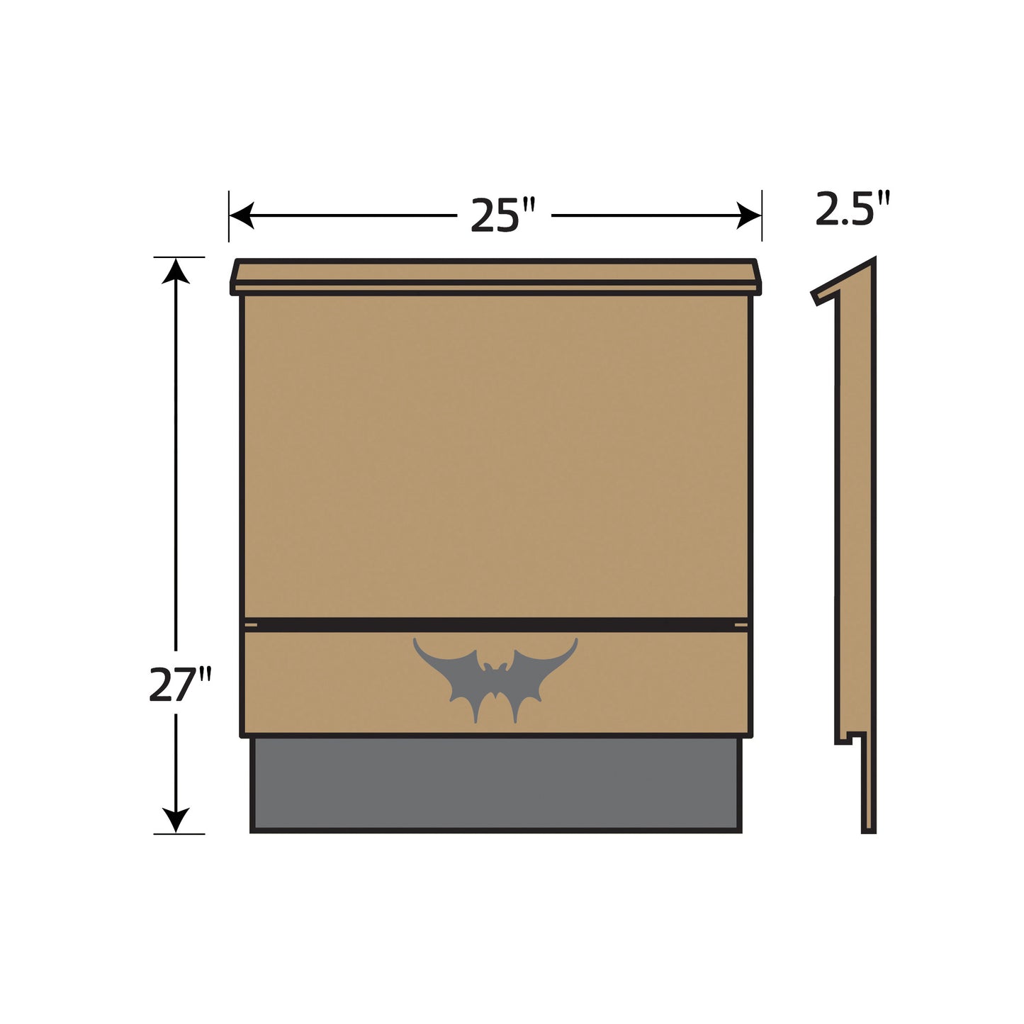 Large Single-chambered Bat House