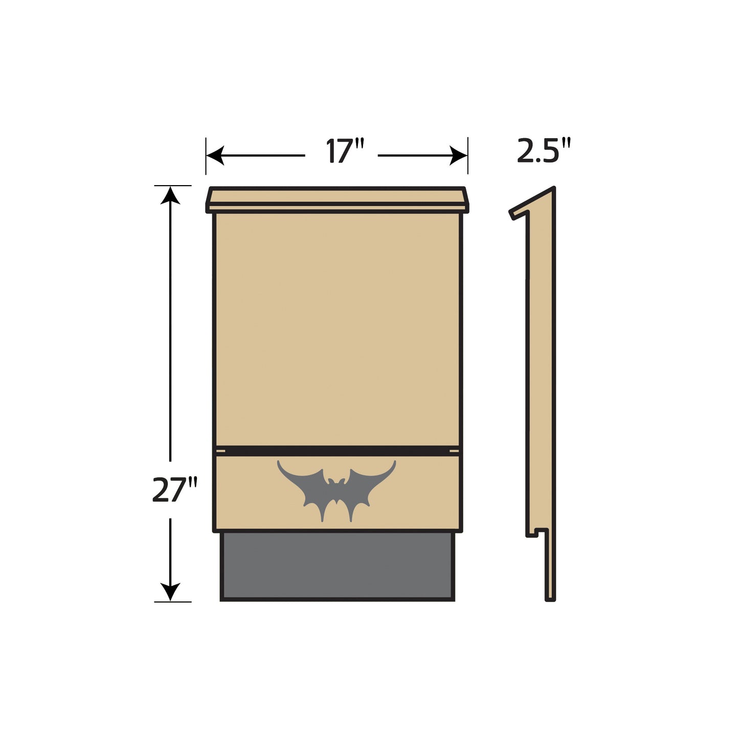 Small Single-chambered Bat House